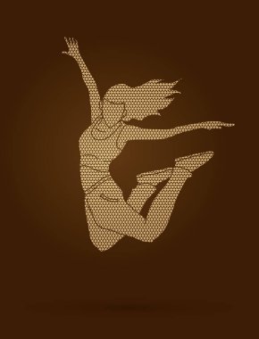 Sokak dansı, B çocuklar dans, Hip Hop dans eylem geometrik desen grafik vektör kullanılarak tasarlanmış