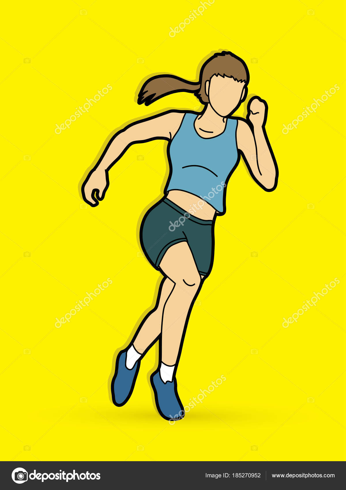 Running person cartoon Vector Art Stock Images | Depositphotos Running person cartoon Vector Art Stock Images | Depositphotos