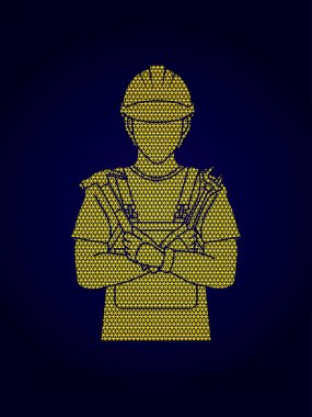 Emek simgesi, İşçi Bayramı işaret, mühendis grafik vektör