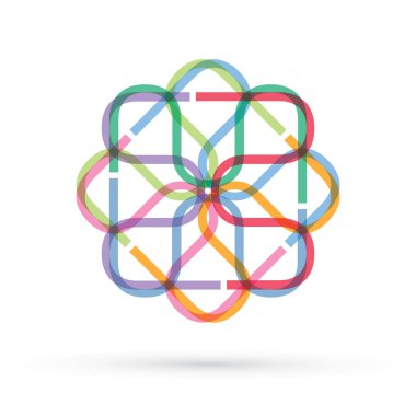 Soyut bir şekilde modern şekli grafik vektör.