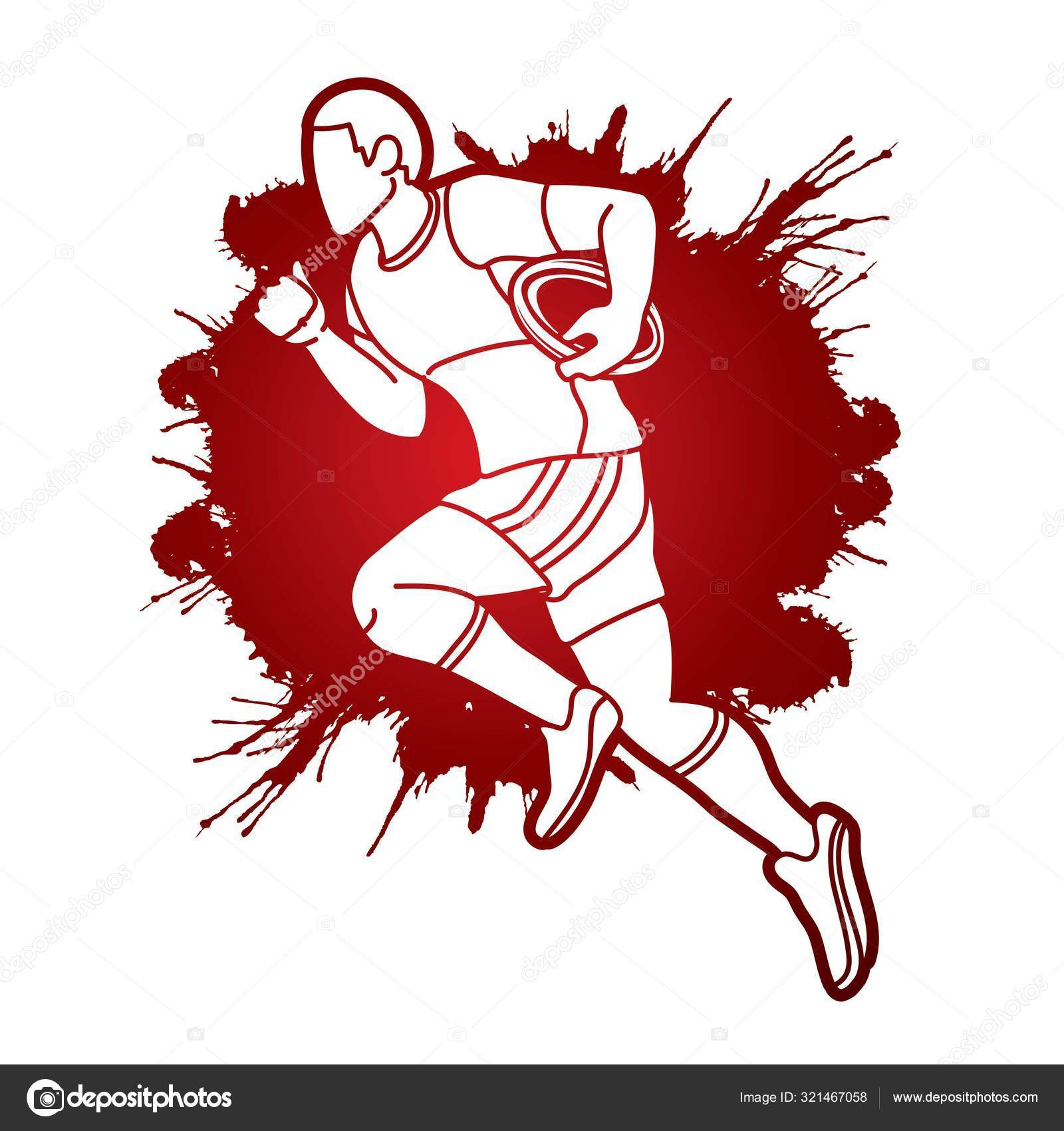  Rugby  Joueur Action Dessin  Anim  Sport Graphique Vecteur 