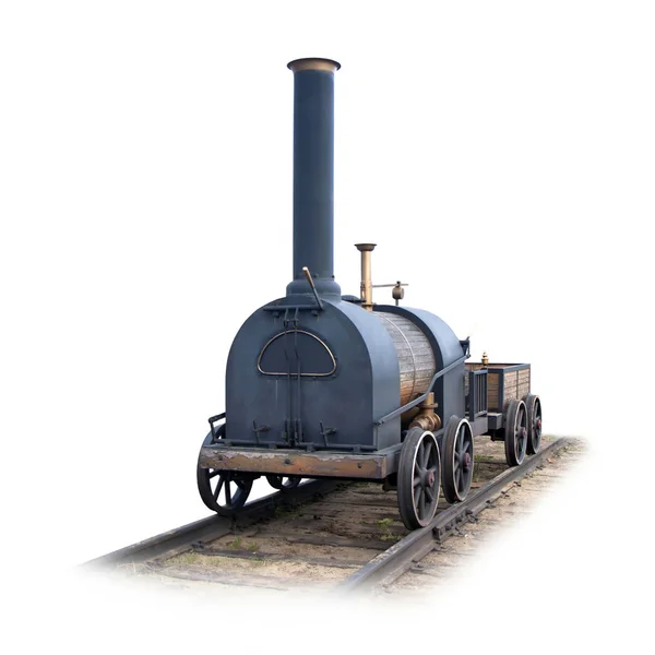 Model of the first Russian steam locomotive — Stock Photo, Image