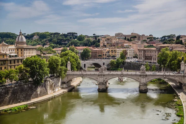 Řeka Tevere Tiber — Stock fotografie