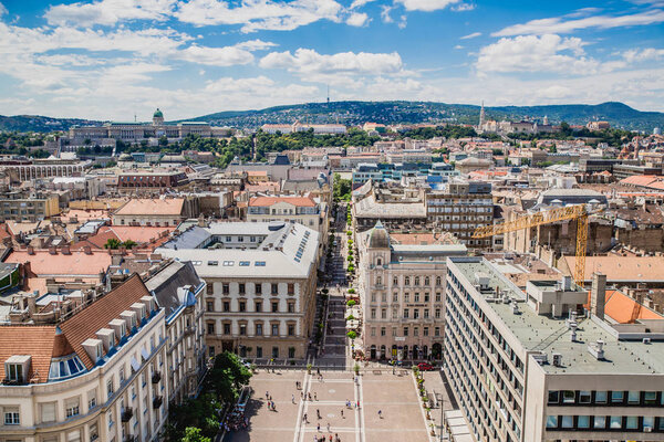 Panorama of beautiful Budapest