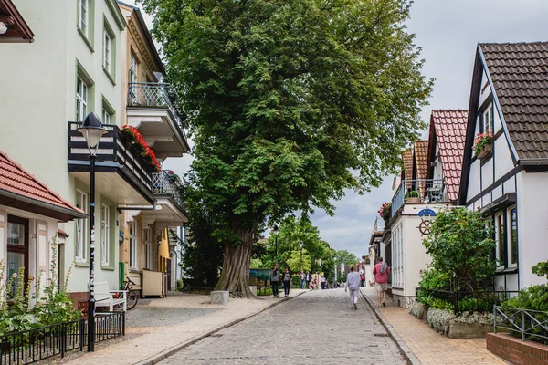 Güzel Warnemunde sokak — Stok fotoğraf