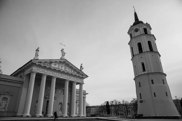 Piazza della Cattedrale a Vilnius — Foto Stock