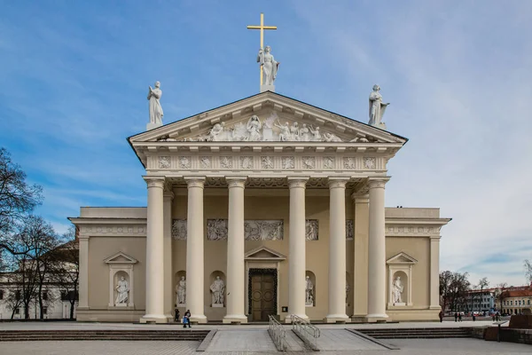Cattedrale di Vilnius nel centro storico — Foto Stock