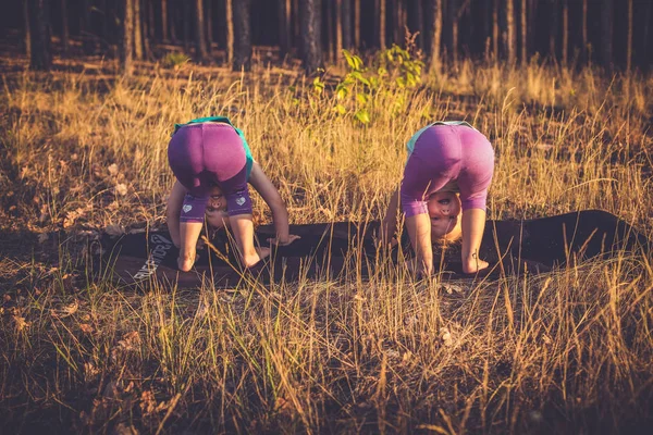 küçük kızlar pratik Yoga