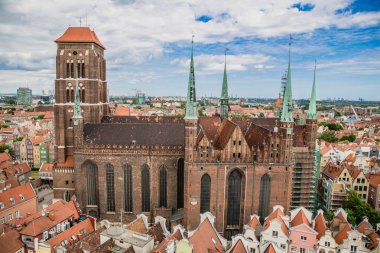 Beautiful overlook of Gdansk 