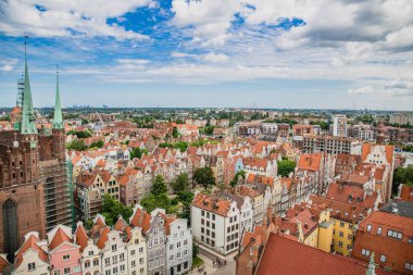 Beautiful overlook of Gdansk 