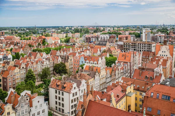 Beautiful overlook of Gdansk — Stockfoto