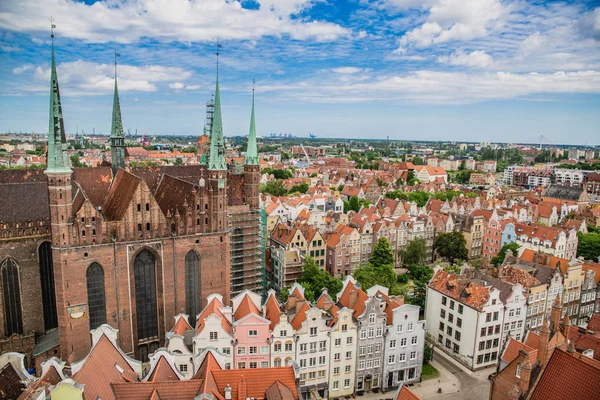 Schöner Blick auf Danzig — Stockfoto