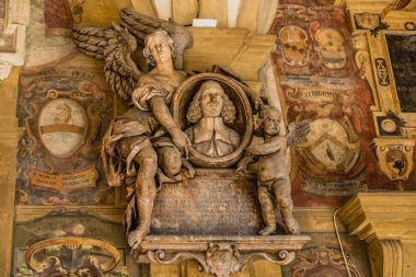  Bologna Archiginnasio Binası, eski bina Üniversitesi Bologna, İtalya