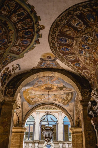 Edificio Archiginnasio Bolonia Antiguo Edificio Universidad Bolonia Italia — Foto de Stock