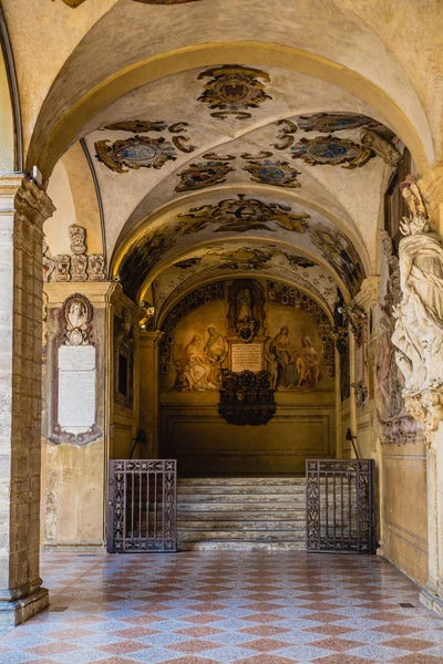  Bologna Archiginnasio Binası, eski bina Üniversitesi Bologna, İtalya