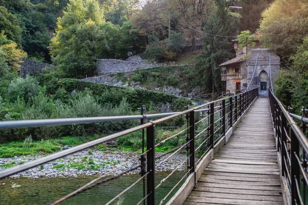 Ponte Velha Ubiale Clanezzo Província Bergamo Região Italiana Lombardia — Fotografia de Stock