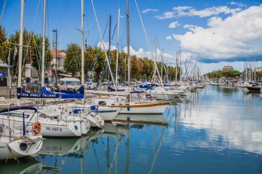 Yat ve tekne Harbour Rimini şehir, İtalya