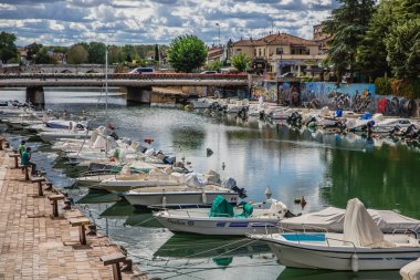 Yat ve tekne Harbour Rimini şehir, İtalya