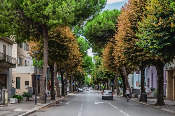 Mimari ve Rimini şehir, İtalya sokaklarında