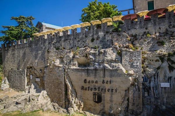Architettura Storica Del Paese San Marino — Foto Stock