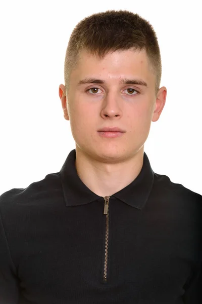 Πρόσωπο του νεαρού άνδρα Καυκάσιος — Φωτογραφία Αρχείου