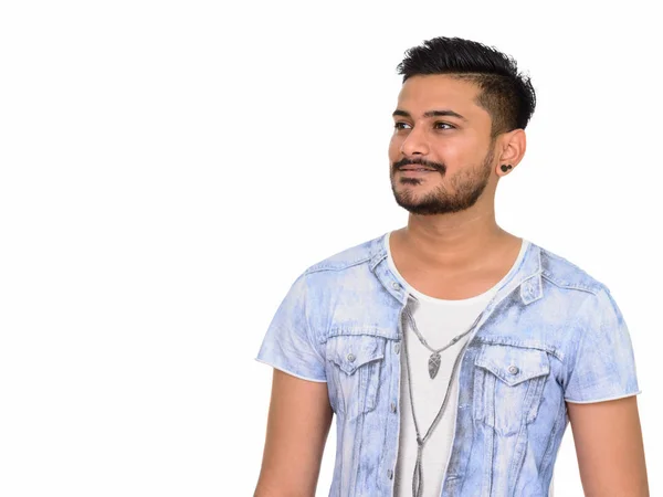 Junge glücklich gutaussehende indische Mann — Stockfoto