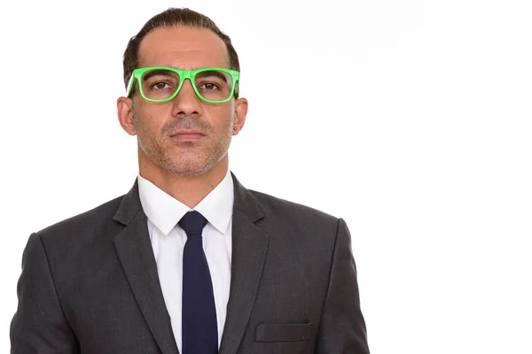 Ώριμη όμορφος Περσικά επιχειρηματίας με γυαλιά — Φωτογραφία Αρχείου