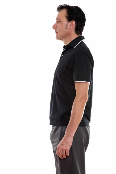 立っている中年のハンサムな男性のプロフィール — ストック写真