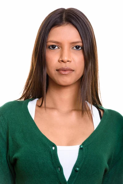 Обличчя молодий красивою жінкою Бразильський — стокове фото