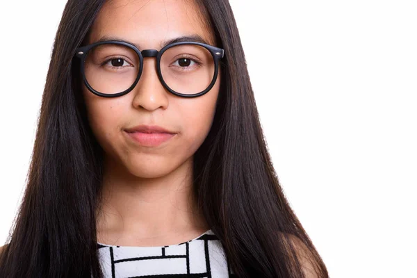 Giovane asiatico adolescente nerd ragazza — Foto Stock