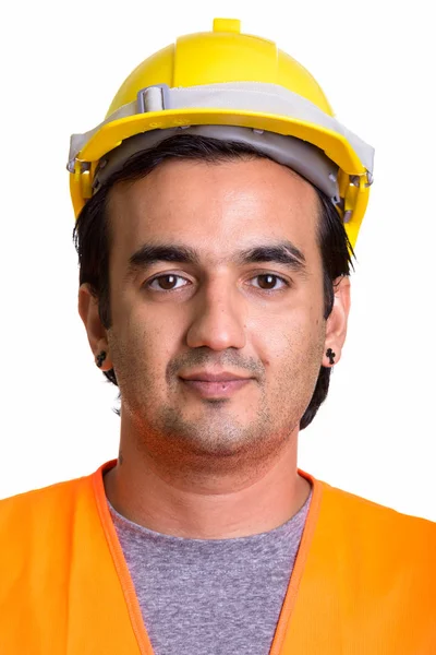 Gezicht van Perzische man bouwvakker — Stockfoto
