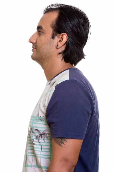 Close up profile view of Persian man — Stock Photo, Image