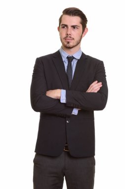 Genç yakışıklı beyaz işadamı