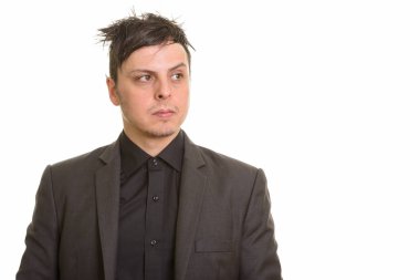 Kafkas işadamı düşünme stüdyo çekim