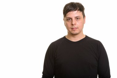 Beyaz adam stüdyo çekim