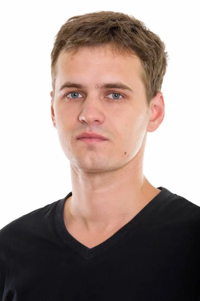 Studio shot of face of young man — Stock Photo, Image