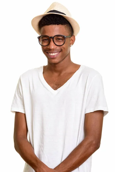 Joven hombre africano feliz — Foto de Stock