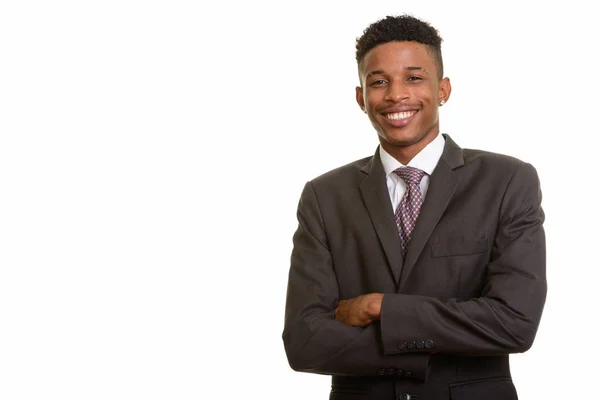 Young happy African businessman — Stock Photo, Image