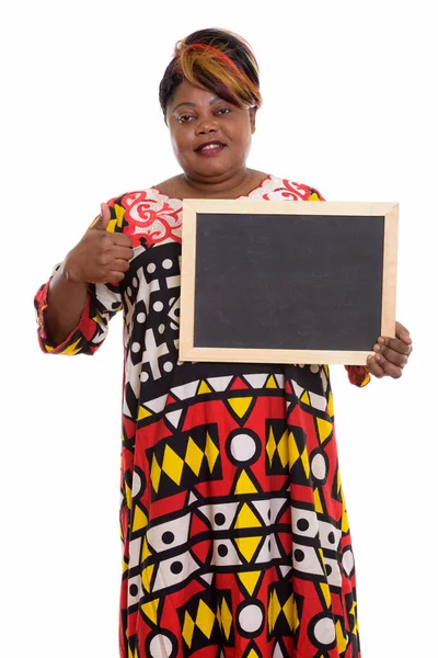 Студія постріл щасливі жиру чорні африканські жінки посміхається і standin — стокове фото