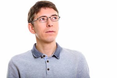Düşünme adam stüdyo çekim