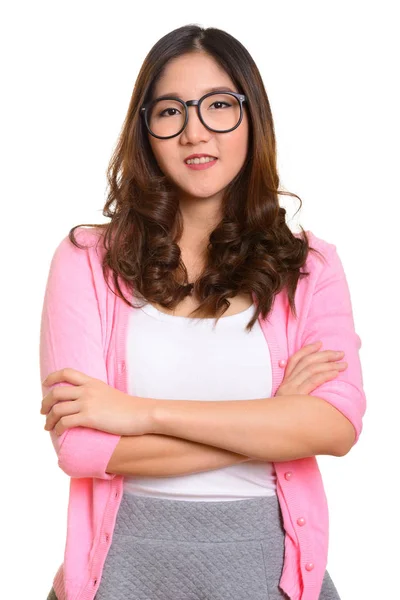 Jonge gelukkig Aziatische vrouw — Stockfoto