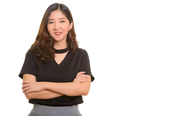 Joven feliz asiática mujer de negocios —  Fotos de Stock