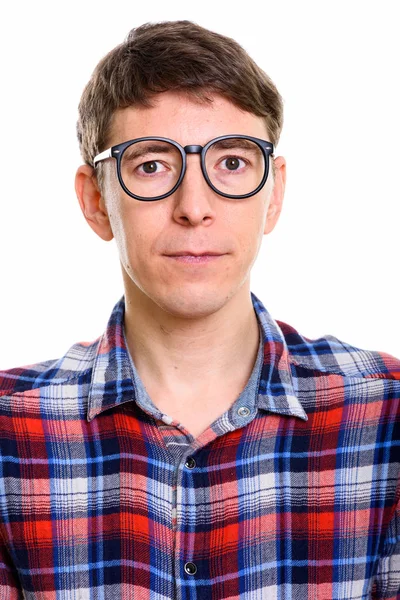 Tvář muže s brýlemi — Stock fotografie