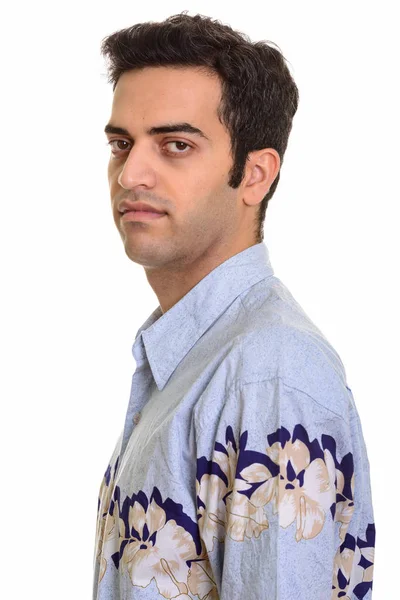 Perski-młody człowiek gotowy na wakacje — Zdjęcie stockowe