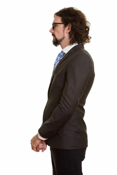Vista de perfil del guapo hombre de negocios caucásico —  Fotos de Stock