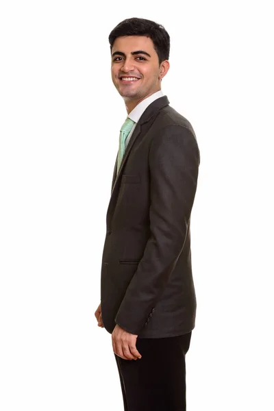 Jeune homme d'affaires persan heureux — Photo