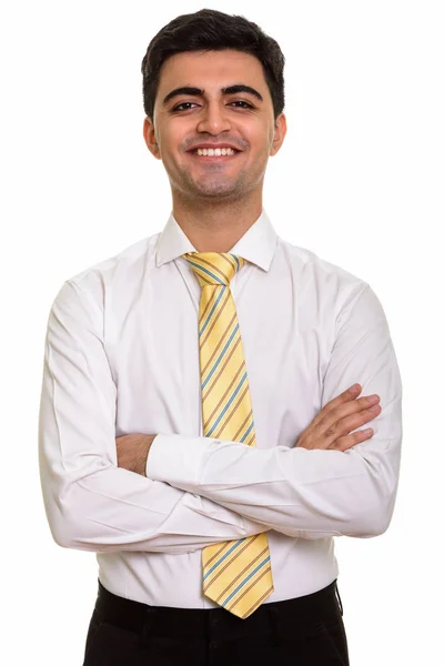 Giovane felice uomo d'affari persiano — Foto Stock
