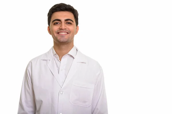 Young happy Persian man doctor — Stock Photo, Image