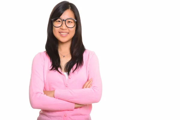 Jonge gelukkig Aziatische vrouw — Stockfoto