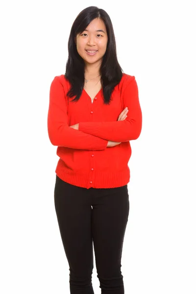 Unga glada asiatisk kvinna — Stockfoto